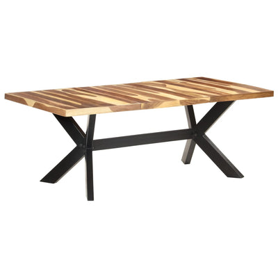 Dining Table 200x100x75 cm Solid Wood with Sheesham Finish Payday Deals