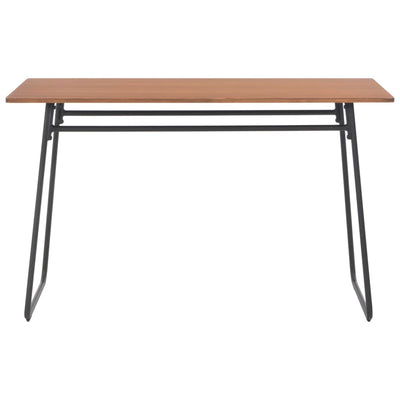 Dining Table Brown 120x60x73 cm Solid Plywood Steel Payday Deals