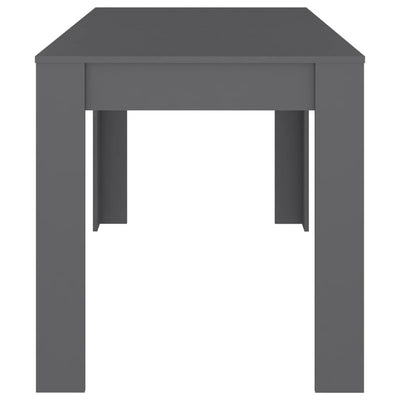 Dining Table Grey 140x74.5x76 cm Chipboard Payday Deals