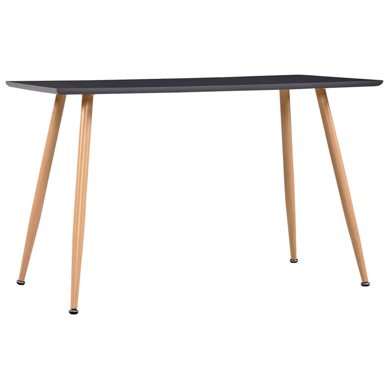 Dining Table Grey and Oak 120x60x74 cm MDF Payday Deals