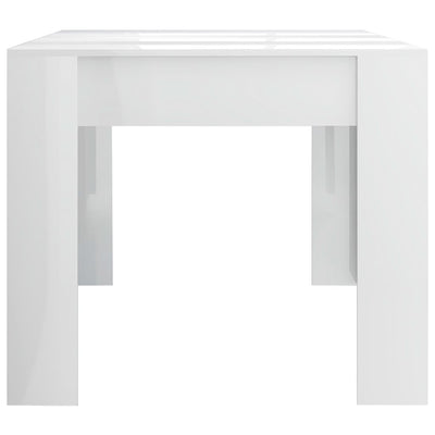 Dining Table High Gloss White 70.9"x35.4"x29.9" Engineered Wood Payday Deals