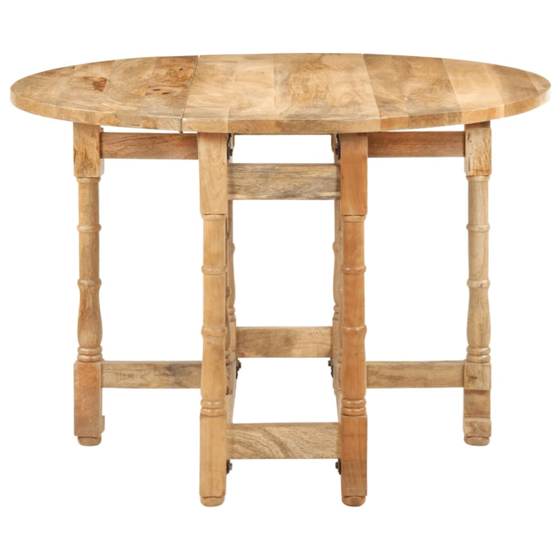 Dining Table Round 110x76 cm Solid Mango Wood Payday Deals