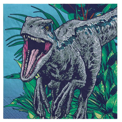 Dinosaur Jurassic Into The Wild Beverage Napkins 16 Pack