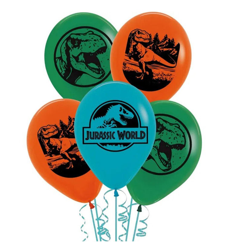 Dinosaur Jurassic Into The Wild Latex Balloons 5 Pack Payday Deals