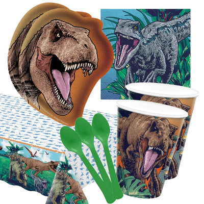 Dinosaur Jurassic World 16 Guest Deluxe Tableware Pack Payday Deals