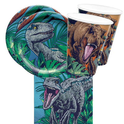 Dinosaur Jurassic World Dominion 16 Guest Small Tableware Party Pack Payday Deals