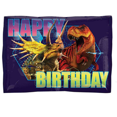 Dinosaur Jurassic World Junior Shape Happy Birthday Foil Balloon