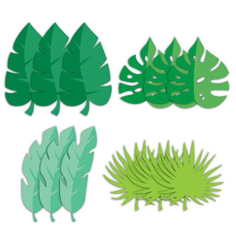 Dinosaur Party Leaf Cutouts 12 Pack Payday Deals