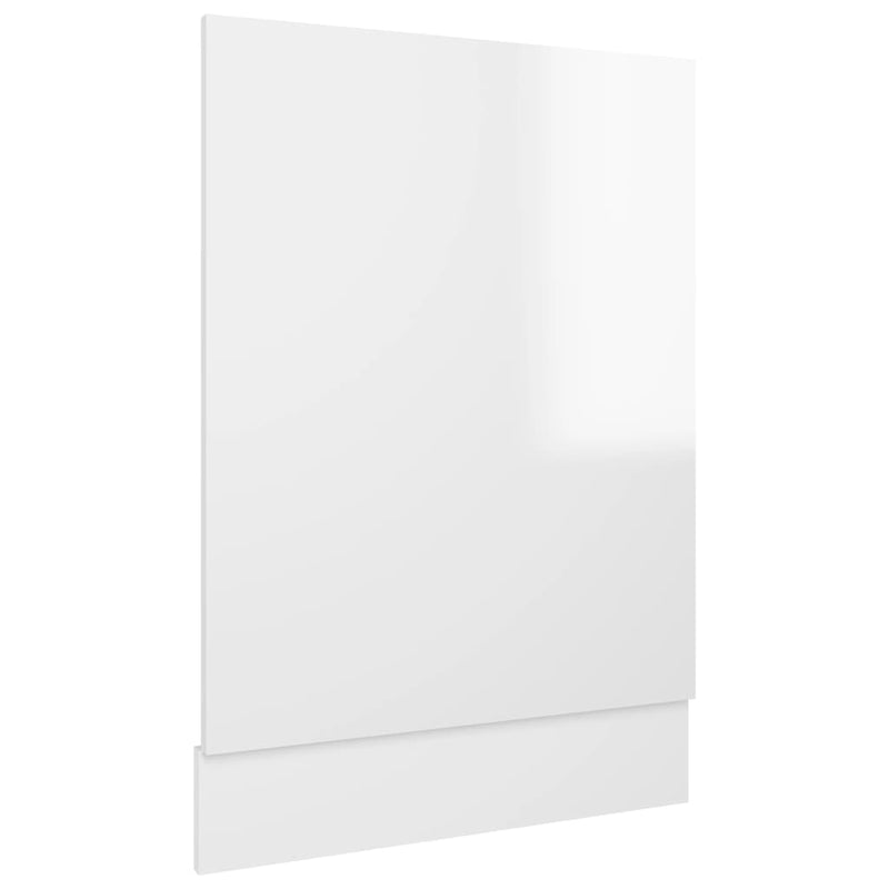 Dishwasher Panel High Gloss White 45x3x67 cm Chipboard Payday Deals