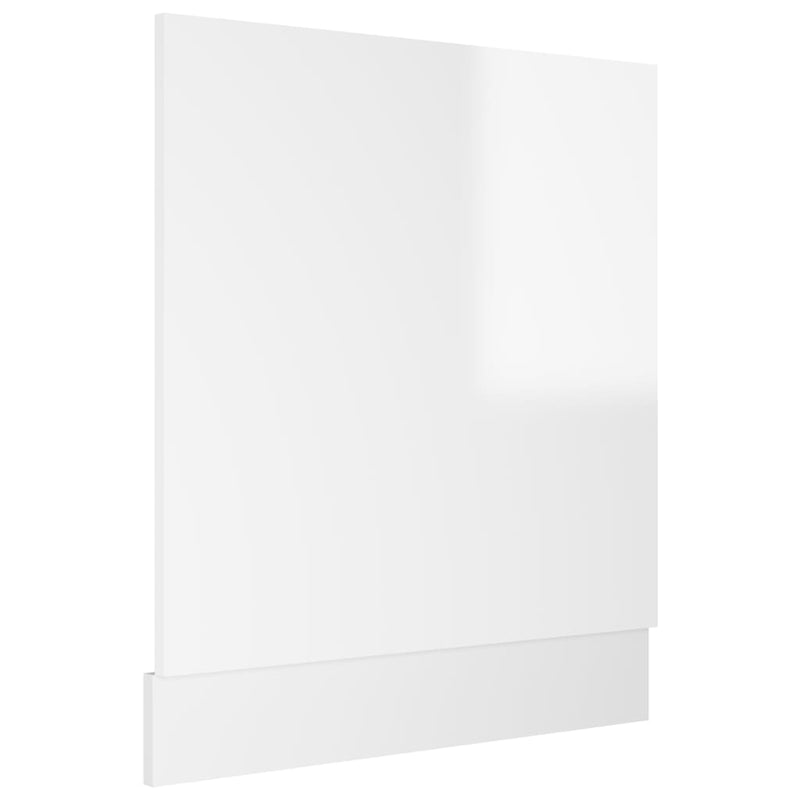 Dishwasher Panel High Gloss White 59.5x3x67 cm Chipboard Payday Deals
