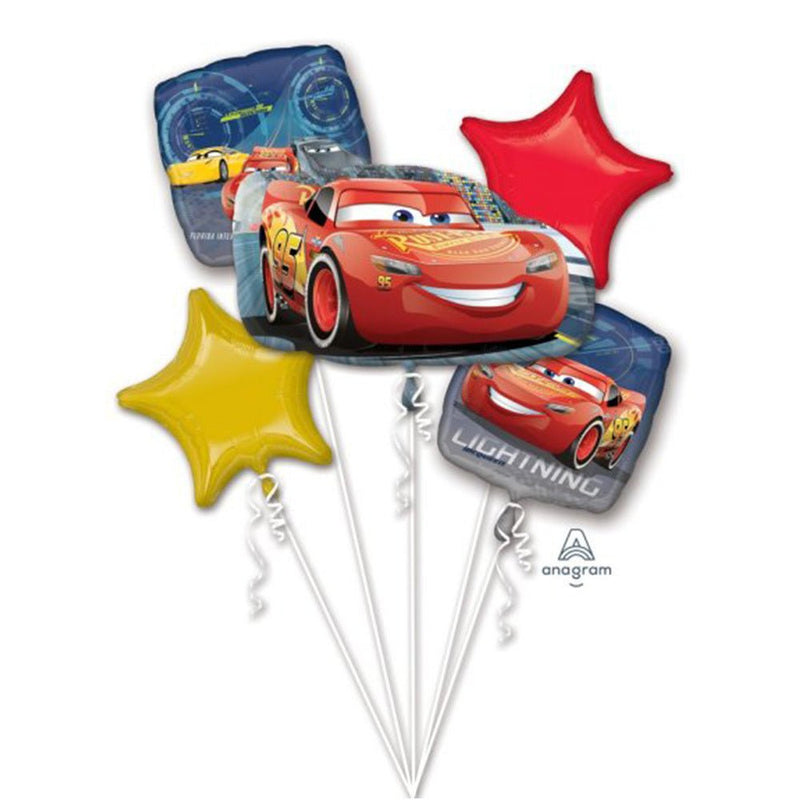 Disney Cars 3 Lightning McQueen Foil Balloon Bouquet Payday Deals