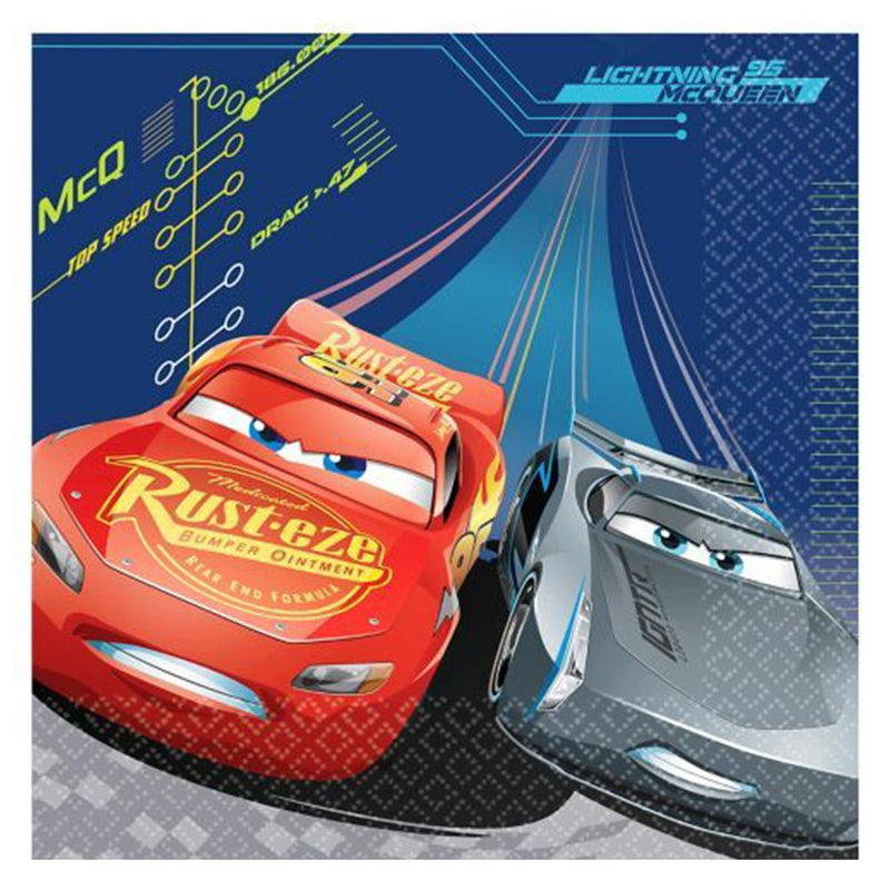 Disney Cars 3 Party Supplies Lunch Napkins 16 pack Payday Deals
