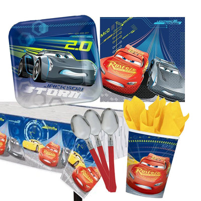 Disney Cars 8 Guest Small Deluxe Tableware Pack Payday Deals