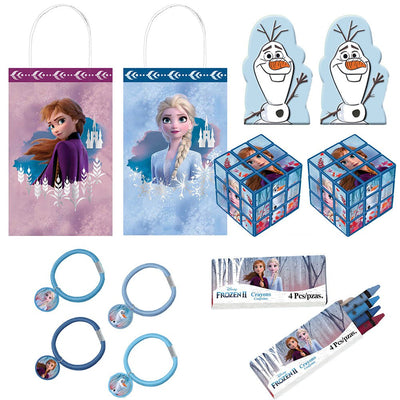 Disney Frozen Loot Pack Number 3- Kraft Bags, Hair Ties,  Crayons, Puzzle Cube Payday Deals