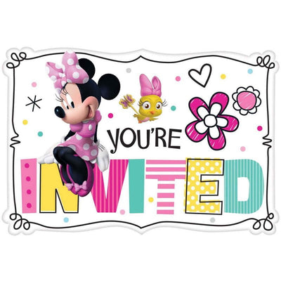 Disney Minnie Mouse 8 Guest Birthday Pack Invitations, Loot Bags and Banner Payday Deals