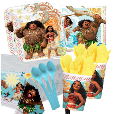 Disney Moana 16 Guest Deluxe Tableware Party Pack