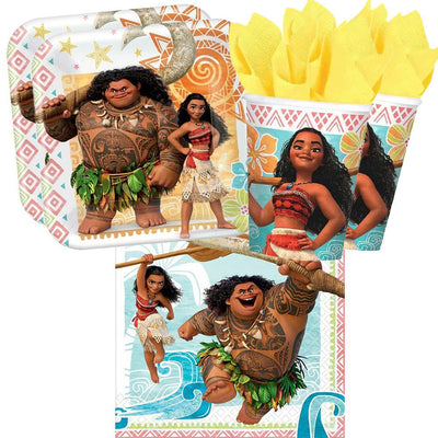 Disney Moana 16 Guest Tableware Party Pack Payday Deals