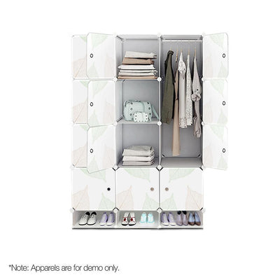 DIY 15 Cube Wardrobe Storage Cabinet Organiser Shoe Rack Toy Bookshelf