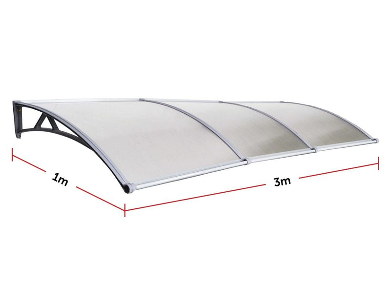 DIY Outdoor Awning Cover 1mx3m with Rain Gutter Payday Deals