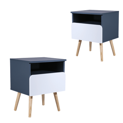 Dlothax Bedside Table Side Table Bedroom Drawers Set of 2 Payday Deals