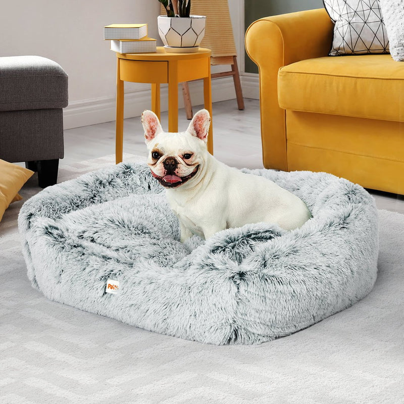 Dog Calming Bed Warm Soft Plush Comfy Sleeping Kennel Cave Memory Foam Charcoal S Payday Deals