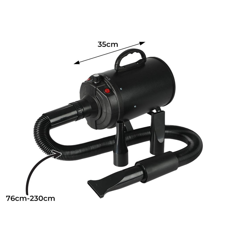 Dog Cat Pet Hair Dryer Grooming Blow Speed Hairdryer Blower Heater Blaster 2800W Payday Deals