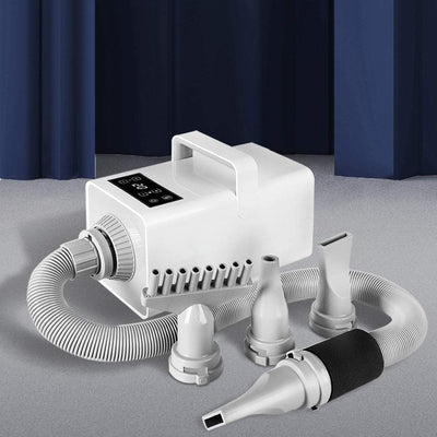 Dog Cat Pet Hair Dryer Grooming Blow Speed Hairdryer Blower Heater Blaster White Payday Deals