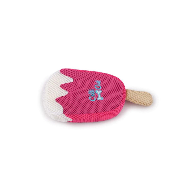 Dog Drinking Sponge Soak - Strawberry Ice Cream Shape Chew Play Toy AFP - Pink Payday Deals