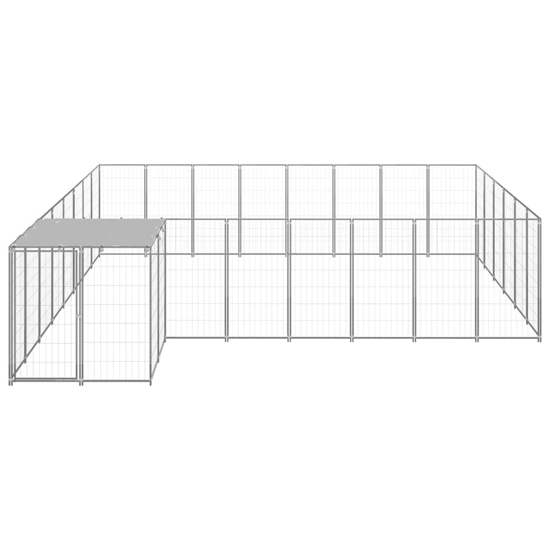 Dog Kennel Silver 15.73 m² Steel Payday Deals