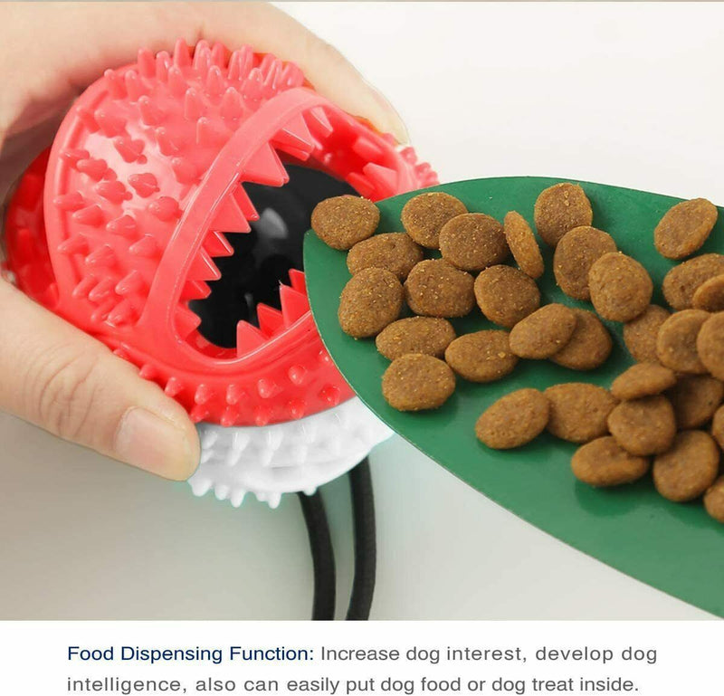 Dog Toy Suction Cup Self-Playing Rubber Ball Chew Food Dispensing Toothbrush Payday Deals