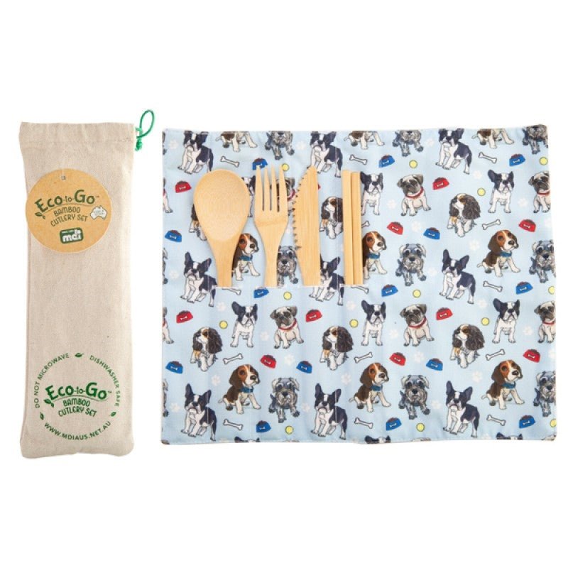 Dogs Eco-to-Go Bamboo Cutlery Set Payday Deals