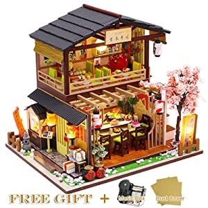 Dollhouse Miniature with Furniture Kit Plus Dust Proof and Music Movement - Asia (1:24 Scale Creative Room Idea) Payday Deals
