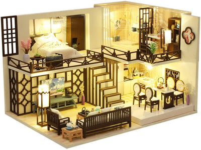 Dollhouse Miniature with Furniture Kit Plus Dust Proof and Music Movement - Creative Room (1:24 Scale Creative Room Idea) Payday Deals