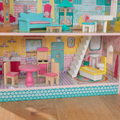 Dollhouse with Furniture for kids 71 x 60 x 33 cm (Model 4) Payday Deals