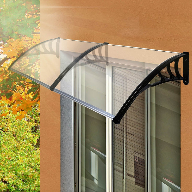 Door Window Awning Outdoor Canopy UV Patio Sun Shield Rain Cover DIY 1M X 2.4M Payday Deals