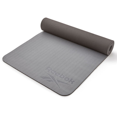 Double Sided Yoga Mat (6mm, Black/Grey) Payday Deals