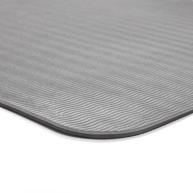 Double Sided Yoga Mat (6mm, Black/Grey) Payday Deals