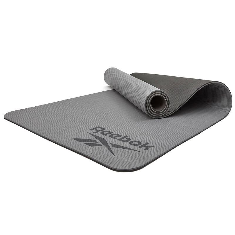 Double Sided Yoga Mat (6mm, Black/Grey) Payday Deals