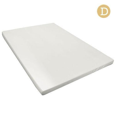  Double Size 8cm Memory Foam Mattress Topper - White