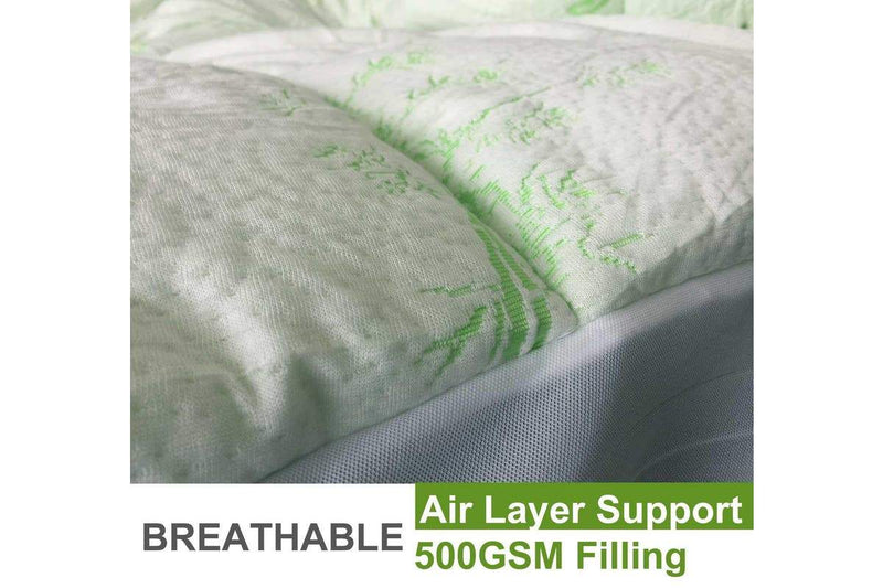 Double Size Bamboo Mattress Topper 800GSM Payday Deals