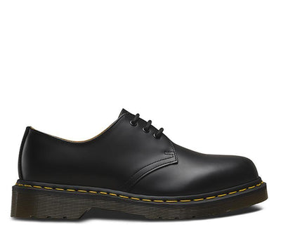 Dr. Martens 1461 Smooth Shoes Classic 3 Eye Lace Up Unisex - Black Payday Deals