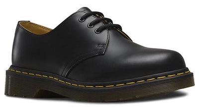 Dr. Martens 1461 Smooth Shoes Classic 3 Eye Lace Up Unisex - Black Payday Deals