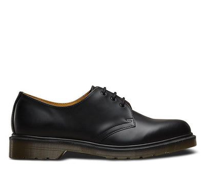 Dr. Martens 1461 Smooth Shoes Classic 3 Eye Lace Up Unisex PW - Black Smooth Payday Deals