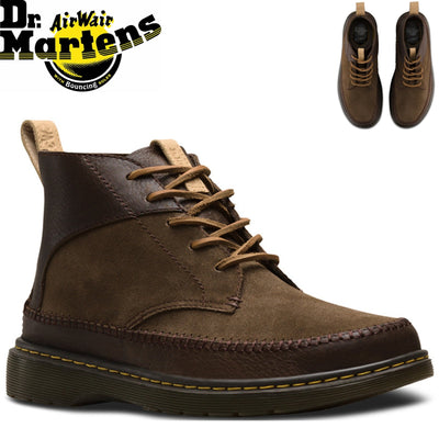 Dr. Martens Flloyd Men's 5 Eye Leather Chukka Boots Shoes - Dark Brown Payday Deals
