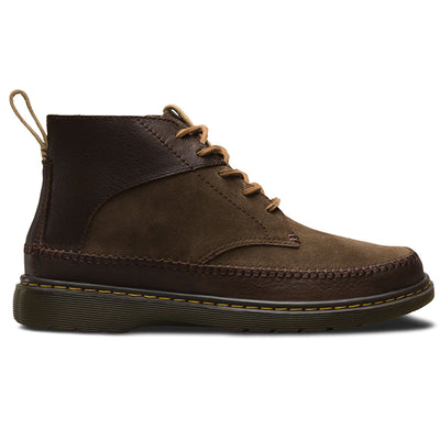 Dr. Martens Flloyd Men's 5 Eye Leather Chukka Boots Shoes - Dark Brown Payday Deals