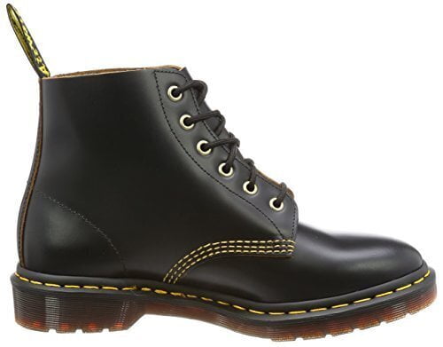 Dr. Martens Unisex 101 Smooth Archive 6-Eyelet Boot Black Vintage Smooth Payday Deals