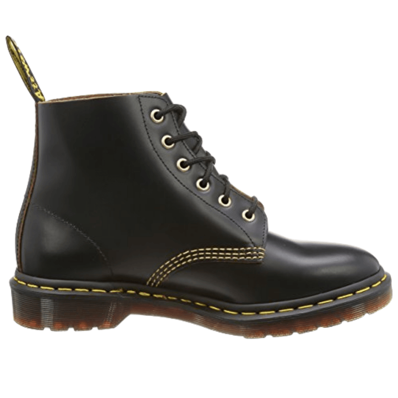Dr. Martens Unisex 101 Smooth Archive 6-Eyelet Boot Black Vintage Smooth Payday Deals