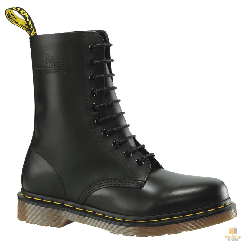 Dr. Martens Unisex 1490Z 10 Lace Up Genuine Smooth Leather Boots Shoes Doc Payday Deals