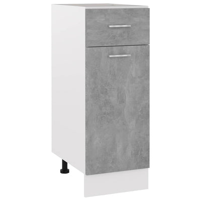 Drawer Bottom Cabinet Concrete Grey 30x46x81.5 cm Engineered Wood Payday Deals