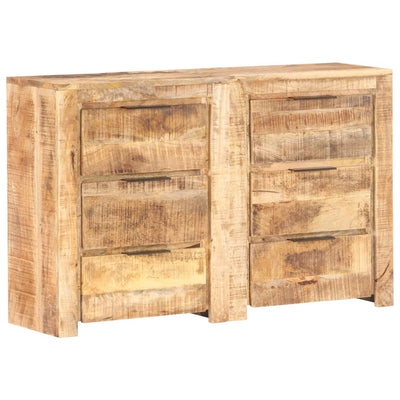 Drawer Cabinet 118x33x75 cm Solid Mango Wood Payday Deals
